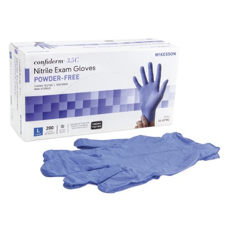 Nitrile Gloves Latex And Powder Free McKesson Confiderm 3.5C